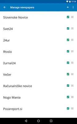 Slovenia News (Novice) android App screenshot 0