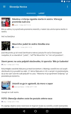 Slovenia News (Novice) android App screenshot 1